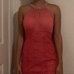 Coral dress